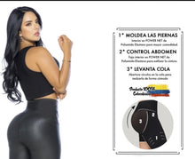 Load image into Gallery viewer, Faux leather High waist skinny push up effect with shaper leggings 1010