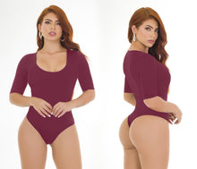 Load image into Gallery viewer, 1602 Basic Bodysuits control thong Body's con faja de mediana tanga compresion Pantyblusa