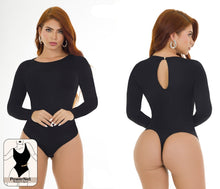 Load image into Gallery viewer, 1608 Basic Bodysuits control thong Body's con faja de mediana tanga compresion Pantyblusa