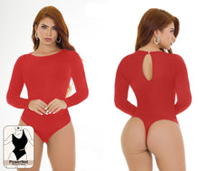 Load image into Gallery viewer, 1608 Basic Bodysuits control thong Body's con faja de mediana tanga compresion Pantyblusa