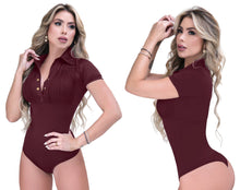 Load image into Gallery viewer, Bodysuits top pantyblusa tummy control bodyshaper thong 185