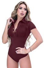 Load image into Gallery viewer, Bodysuits top pantyblusa tummy control bodyshaper thong 185