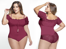 Load image into Gallery viewer, 4325 Top Bodysuits compression Body's con faja de mediana compresion Pantyblusa