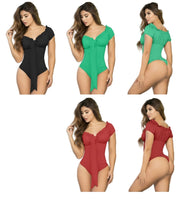 Load image into Gallery viewer, 4626 Top Basic Bodysuits control thong Body's con faja de mediana tanga compresion Pantyblusa