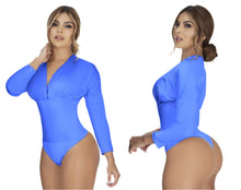 Load image into Gallery viewer, 4654 faux leather Bodysuits compression Body's con faja de mediana compresion Pantyblusa