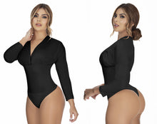 Load image into Gallery viewer, 4654 faux leather Bodysuits compression Body's con faja de mediana compresion Pantyblusa