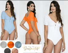 Load image into Gallery viewer, Top Bodysuits Tummy control medium compression Body's con faja de mediana compresion 4865