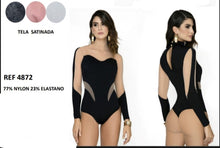 Load image into Gallery viewer, 4872 metalic knit Top Bodysuits Tummy control medium compression Body's con faja de mediana compresion