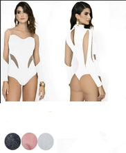 Load image into Gallery viewer, 4872 metalic knit Top Bodysuits Tummy control medium compression Body's con faja de mediana compresion