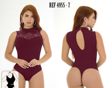 Load image into Gallery viewer, 4955 Bodysuits tummy control compression Body's con faja de mediana compresion Pantyblusa