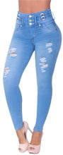Load image into Gallery viewer, High waist tummy control cintura alta Jean's Colombianos 6107