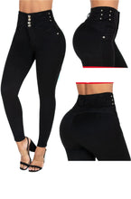 Load image into Gallery viewer, 6409 Jean's Colombianos Cintura Alta levanta cola butt lifter high waist tummy control skinny
