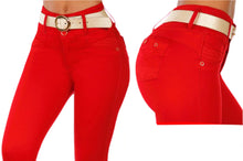 Load image into Gallery viewer, 6513 Jean's Colombianos Cintura Alta levanta cola butt lifter high waist faja