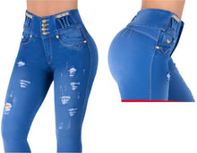 Load image into Gallery viewer, 6601 Colombian High waits butt lifter Jean's Colombianos Cintura Alta Levanta Cola