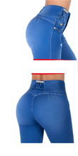 Load image into Gallery viewer, 6601 Colombian High waits butt lifter Jean's Colombianos Cintura Alta Levanta Cola