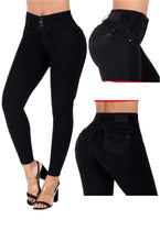 Load image into Gallery viewer, 6604 Jean's Colombianos Cintura Alta levanta cola butt lifter high waist tummy control skinny