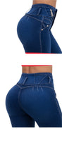 Load image into Gallery viewer, 6702 Colombian High waits butt lifter Jean's Colombianos Cintura Alta Levanta Cola