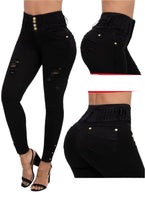 Load image into Gallery viewer, 6703 Colombian High waits butt lifter Jean's Colombianos Cintura Alta Levanta Cola