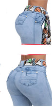 Load image into Gallery viewer, 6717 Colombian High waits butt lifter Jean's Colombianos Cintura Alta Levanta Cola