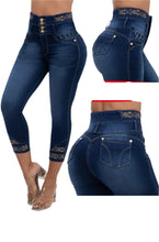 Load image into Gallery viewer, 6718 Colombian High waits butt lifter Jean's Colombianos Cintura Alta Levanta Cola