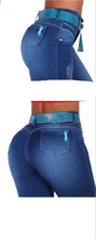 Load image into Gallery viewer, 6807 Colombian High waits butt lifter Capri Colombianos Cintura Alta Levanta Cola