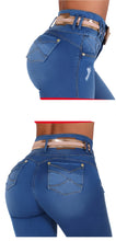 Load image into Gallery viewer, 6809 Colombian High waits butt lifter Jean's Colombianos Cintura Alta Levanta Cola