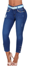 Load image into Gallery viewer, 6811 Colombian High waits butt lifter Capri Colombianos Cintura Alta Levanta Cola