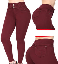 Load image into Gallery viewer, 7011 Colombian High waits butt lifter Jean's Colombianos Cintura Alta Levanta Cola