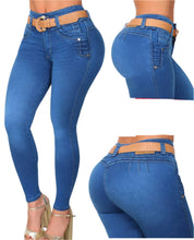 Load image into Gallery viewer, 7402 Jean's Colombianos Cintura Alta levanta cola butt lifter high waist faja