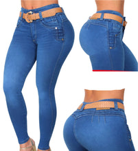 Load image into Gallery viewer, 7402 Jean's Colombianos Cintura Alta levanta cola butt lifter high waist faja