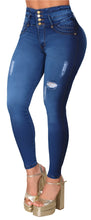 Load image into Gallery viewer, 7403 Jean's Colombianos Cintura Alta levanta cola butt lifter high waist faja