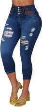Load image into Gallery viewer, 7407 Jean's Capri Colombianos Cintura Alta levanta cola butt lifter high waist faja