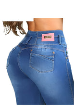 Load image into Gallery viewer, 7514 Jean's Capri Colombianos Cintura Alta levanta cola butt lifter high waist faja