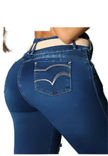 Load image into Gallery viewer, 7515 Jean's Colombianos Cintura Alta levanta cola butt lifter high waist faja