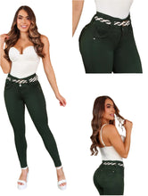 Load image into Gallery viewer, 7611 Jean's Colombianos Cintura Alta levanta cola butt lifter high waist faja