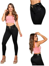 Load image into Gallery viewer, 7703 Jean's Colombianos Cintura Alta levanta cola butt lifter high waist faja