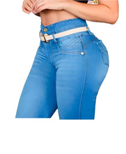 Load image into Gallery viewer, 7709 Jean's Colombianos Cintura Alta levanta cola butt lifter high waist faja