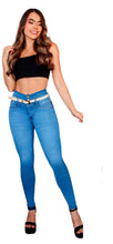 Load image into Gallery viewer, 7709 Jean's Colombianos Cintura Alta levanta cola butt lifter high waist faja