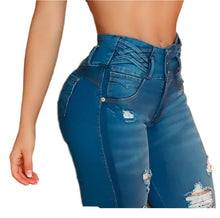 Load image into Gallery viewer, 7713 Jean's Colombianos Cintura Alta levanta cola butt lifter high waist flared