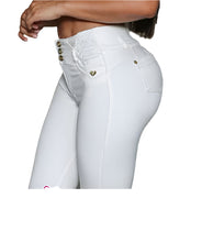 Load image into Gallery viewer, 7805 Jean's Colombianos Cintura Alta levanta cola butt lifter high waist faja