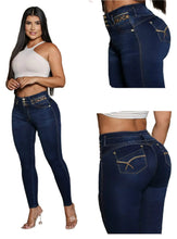 Load image into Gallery viewer, 7807 Jean's Colombianos Cintura Alta levanta cola butt lifter high waist faja