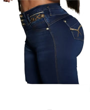 Load image into Gallery viewer, 7807 Jean's Colombianos Cintura Alta levanta cola butt lifter high waist faja