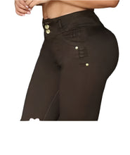 Load image into Gallery viewer, 7810 Jean's Colombianos Cintura Alta levanta cola butt lifter high waist faja