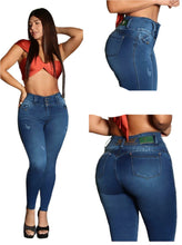 Load image into Gallery viewer, 7909 Jean's Colombianos Cintura Alta levanta cola butt lifter high waist faja tummy control