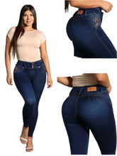 Load image into Gallery viewer, 7912 Jean's Colombianos Cintura Alta levanta cola butt lifter high waist faja tummy control