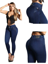 Load image into Gallery viewer, 7916 Jean's Colombianos Cintura Alta levanta cola butt lifter high waist faja tummy control