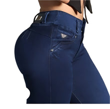 Load image into Gallery viewer, 7916 Jean's Colombianos Cintura Alta levanta cola butt lifter high waist faja tummy control