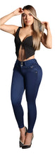 Load image into Gallery viewer, 7916 Jean's Colombianos Cintura Alta levanta cola butt lifter high waist faja tummy control