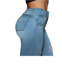 Load image into Gallery viewer, 8001 Jean's Colombianos Cintura Alta levanta cola butt lifter high waist tummy control