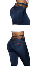 Load image into Gallery viewer, 8002 Jean's Colombianos Cintura Alta levanta cola butt lifter high waist tummy control